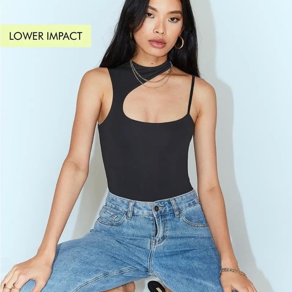 Princess Polly Bodysuit Asymmetrical  NWT - Picture 4 of 5